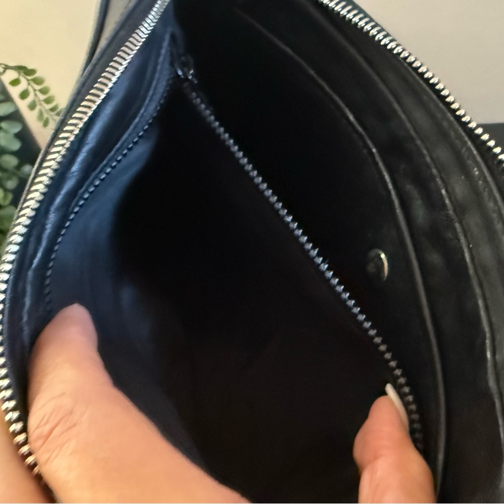 Celine unisex Black Leather Wristlet clutch bag vintage - Picture 10 of 17